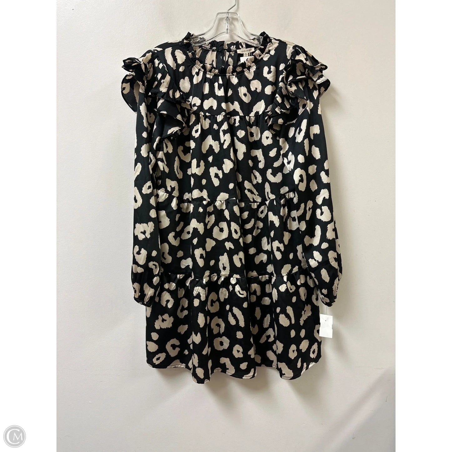 Dress Casual Short By Jodifl In Black & Cream, Size: M