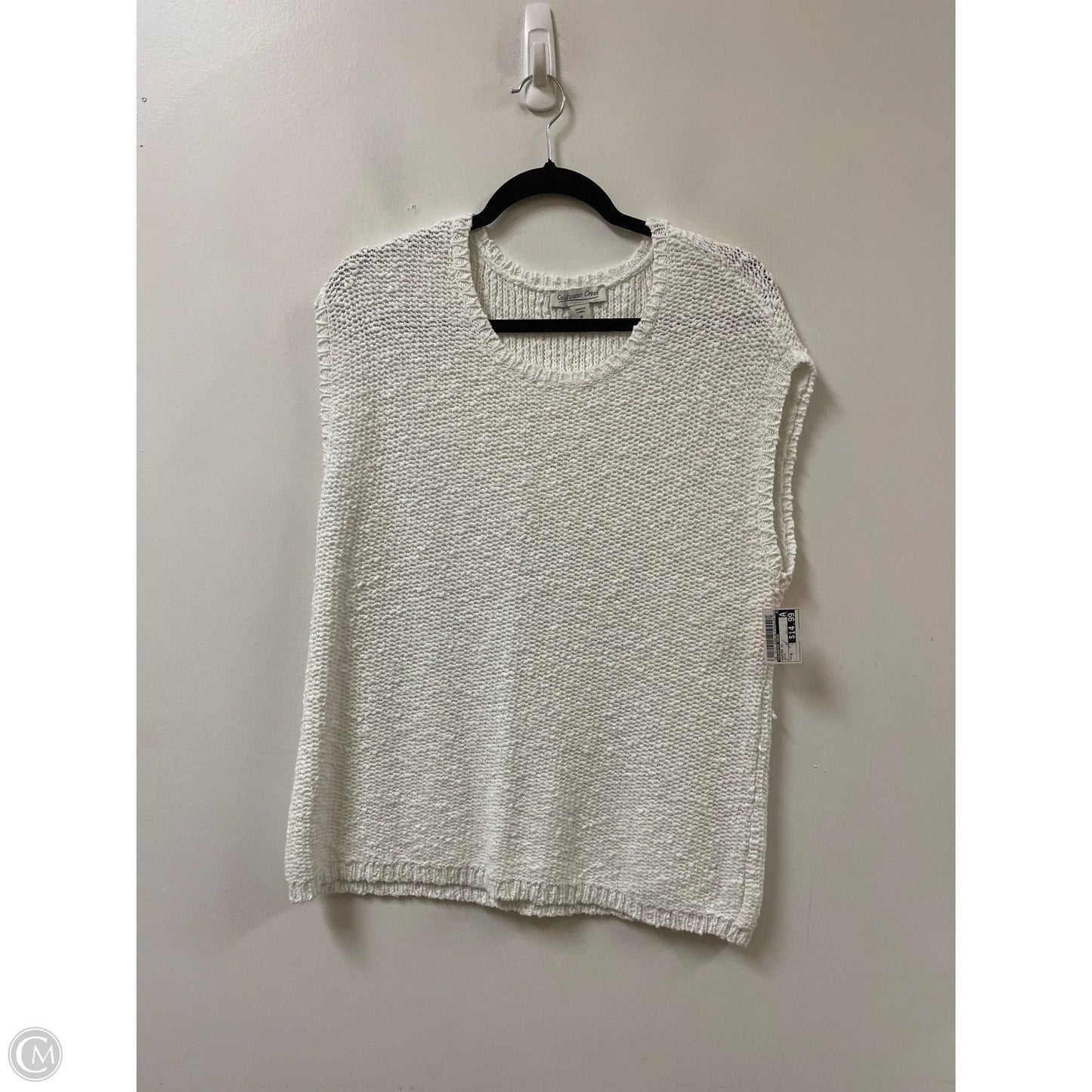 Sweater Short Sleeve By Coldwater Creek In White, Size: M