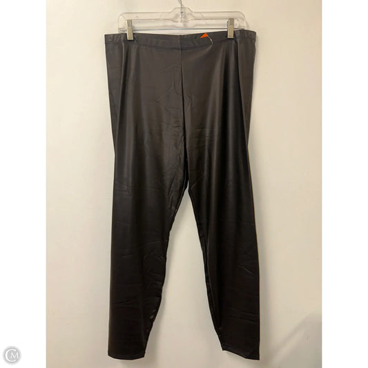 Pants Leggings By Forever 21 In Black, Size: 2x