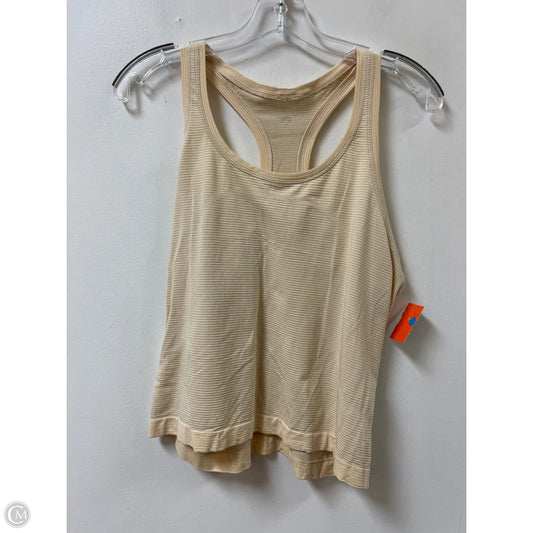 Athletic Tank Top By Lululemon In Yellow, Size: M