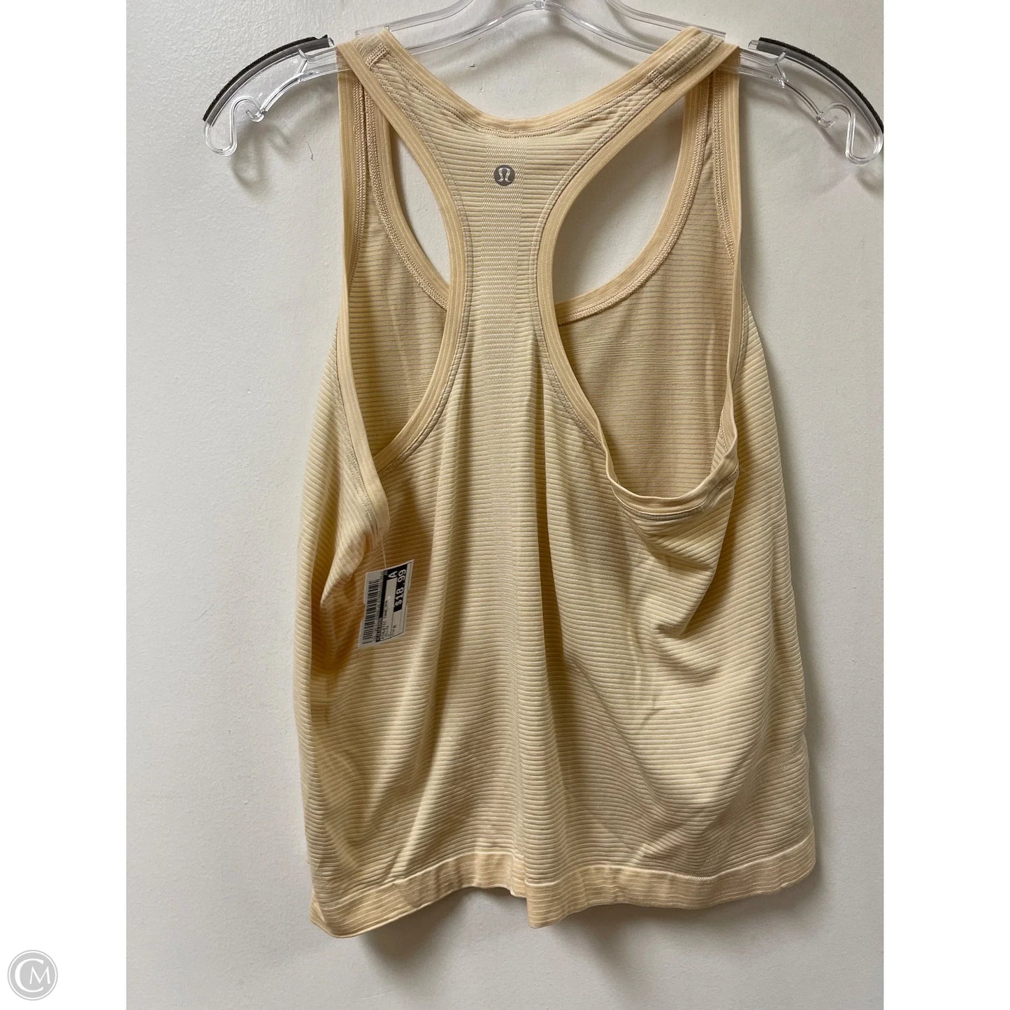 Athletic Tank Top By Lululemon In Yellow, Size: M