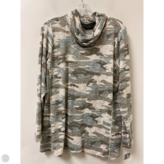 Sweater By Susan Graver In Camouflage Print, Size: L