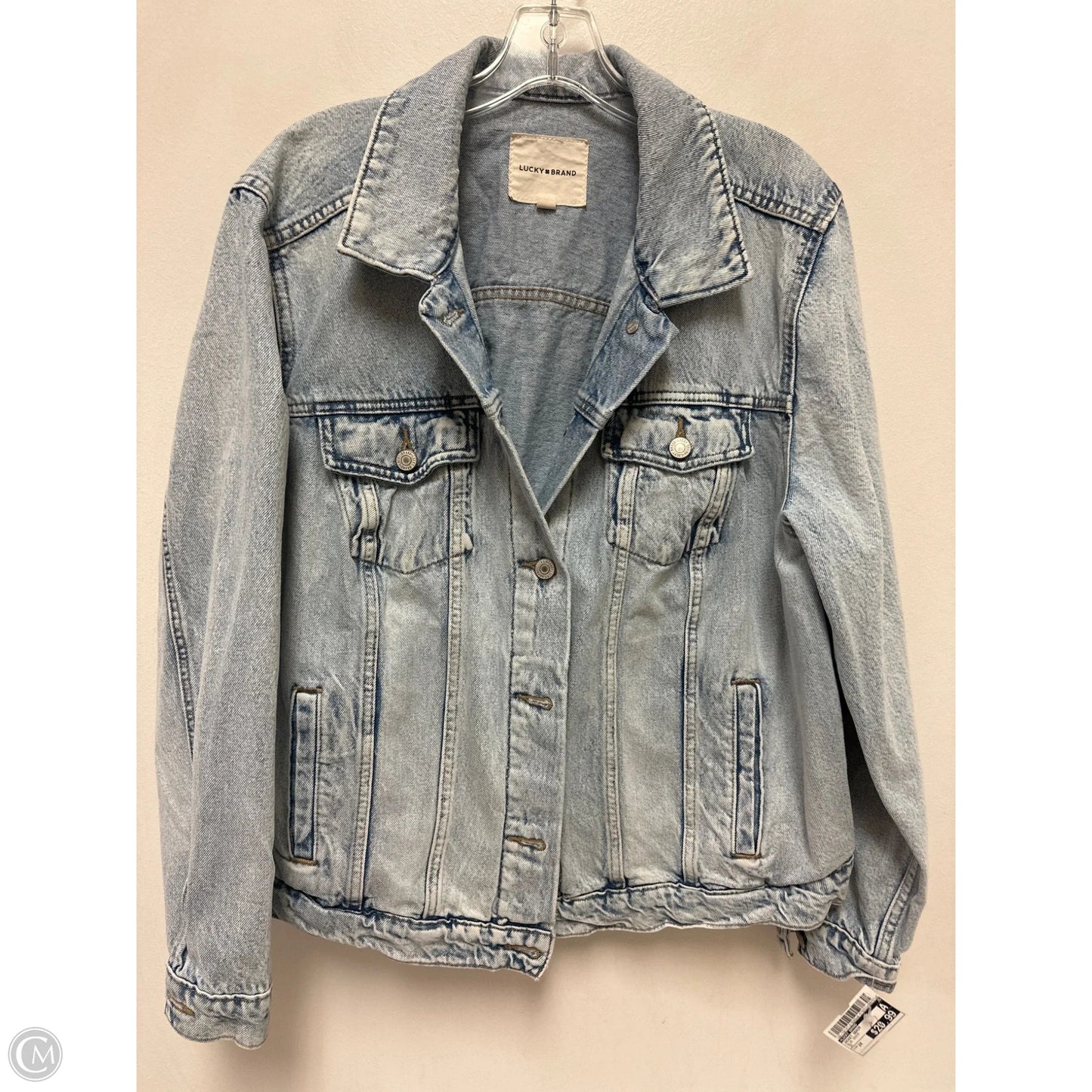 Jacket Denim By Lucky Brand In Blue Denim, Size: 2x