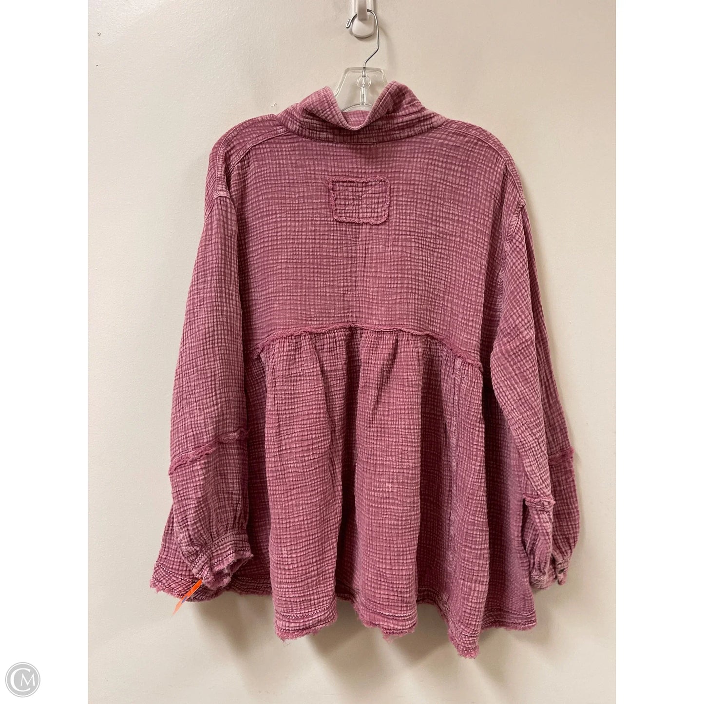 Tunic Long Sleeve By Easel In Pink, Size: S