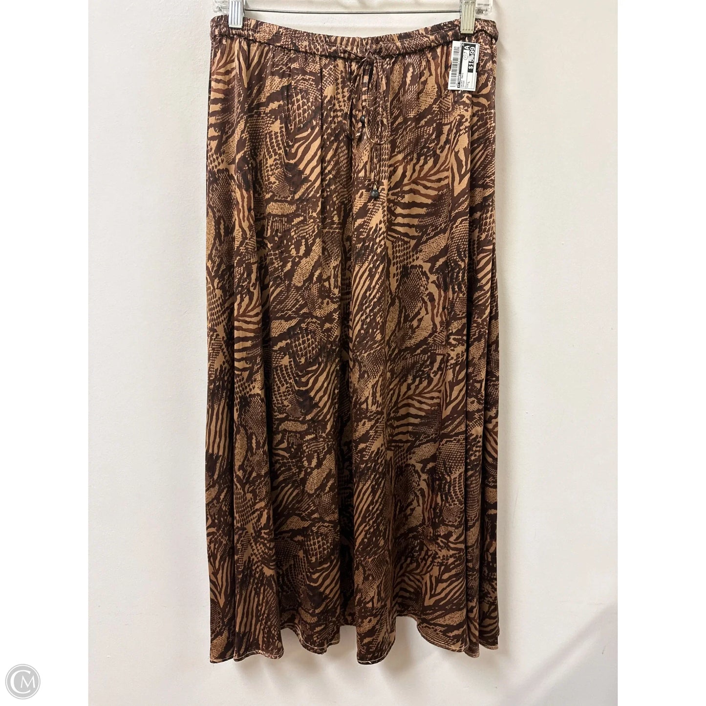 Skirt Maxi By T Tahari In Brown, Size: L