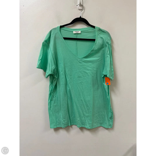 Top Short Sleeve By Zenana Outfitters In Green, Size: 1x