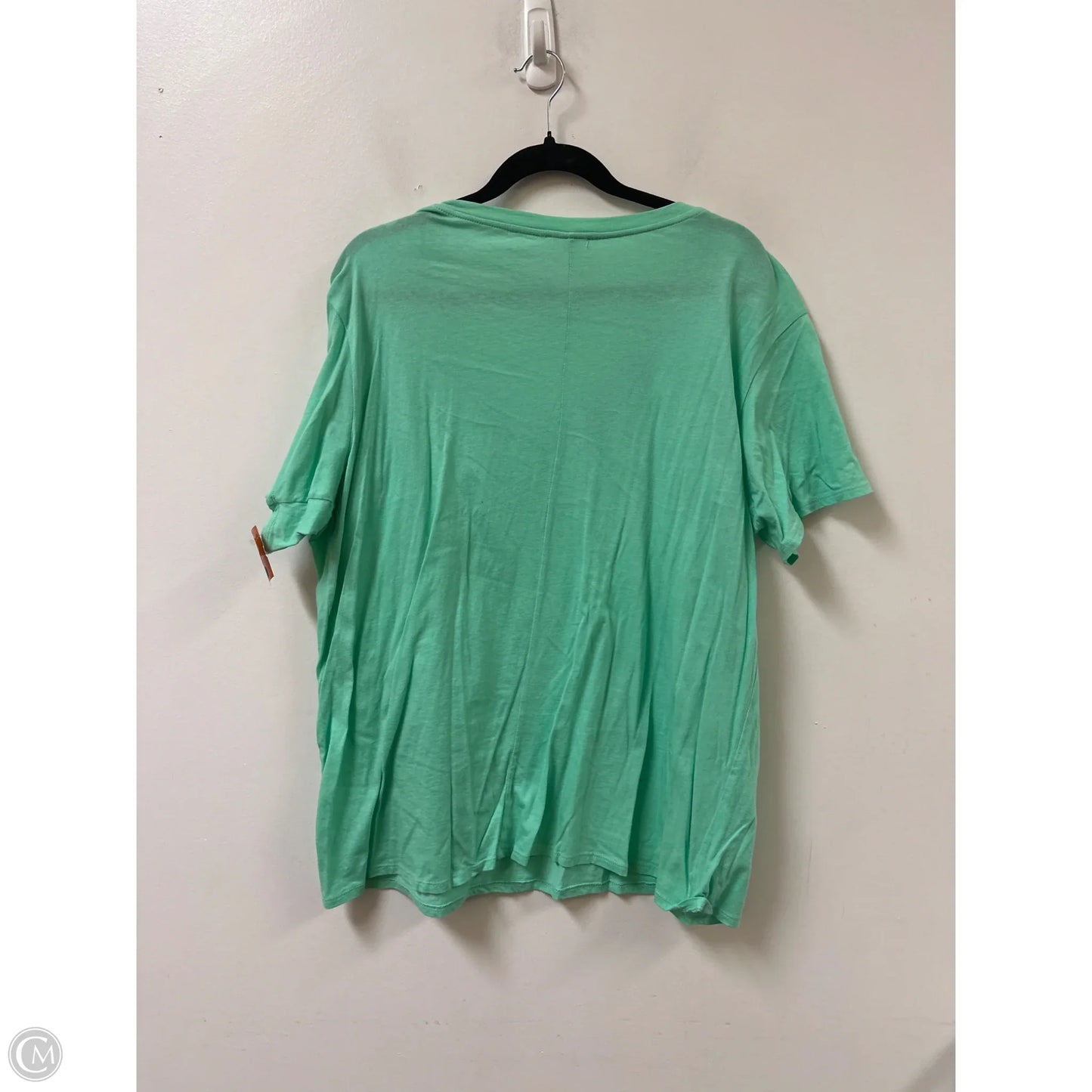 Top Short Sleeve By Zenana Outfitters In Green, Size: 1x