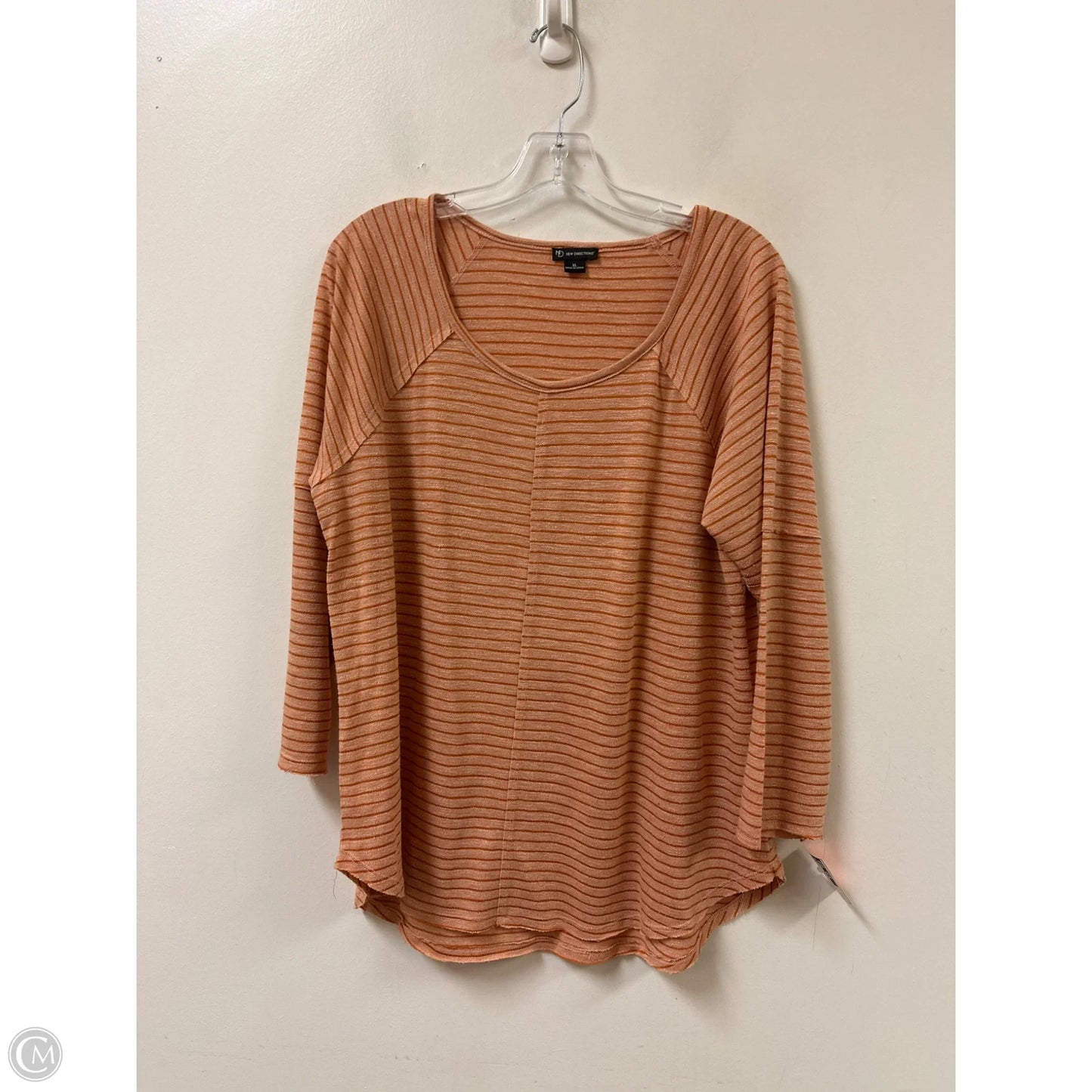 Top Long Sleeve By New Directions In Orange, Size: Xl