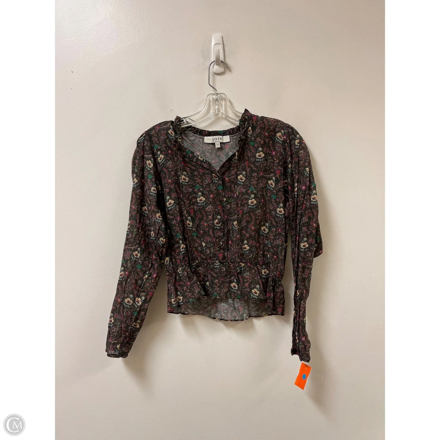 Top Long Sleeve By Joie In Floral Print, Size: M