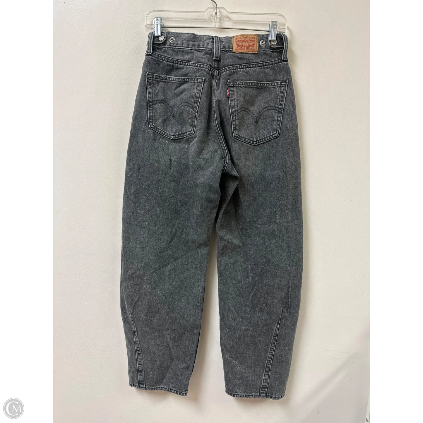 Jeans Boyfriend By Levis In Black, Size: 4