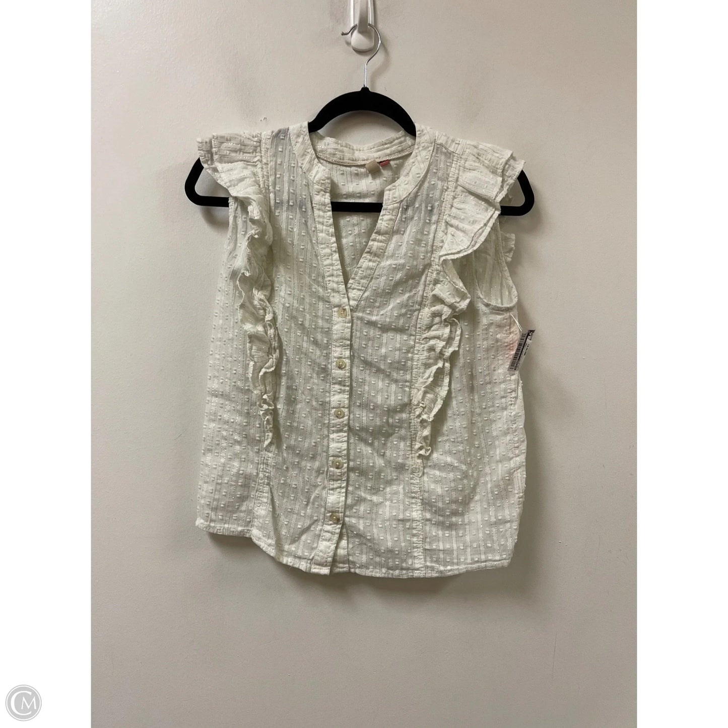 Top Sleeveless By Pilcro In Cream, Size: S