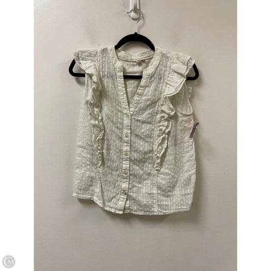 Top Sleeveless By Pilcro In Cream, Size: S