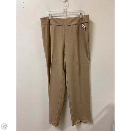 Pants Dress By Investments In Cream, Size: 14