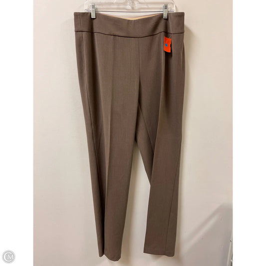 Pants Dress By Investments In Brown, Size: 14