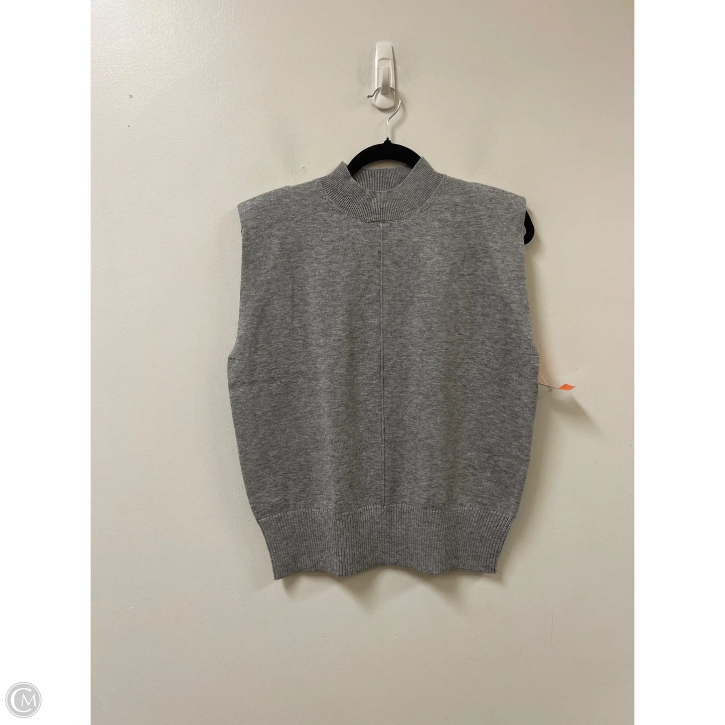 Sweater Short Sleeve By Skies Are Blue In Grey, Size: M