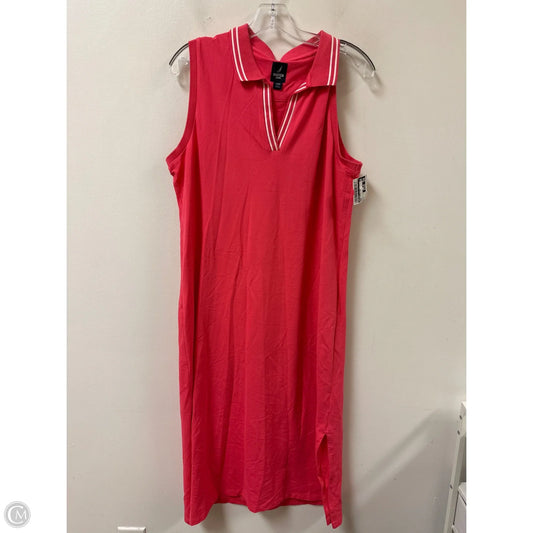 Dress Casual Maxi By Nautica In Coral, Size: L