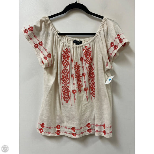 Top Short Sleeve By Sanctuary In Cream, Size: S
