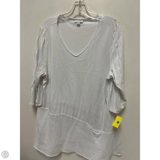Tunic Long Sleeve By Pure Jill In White, Size: L