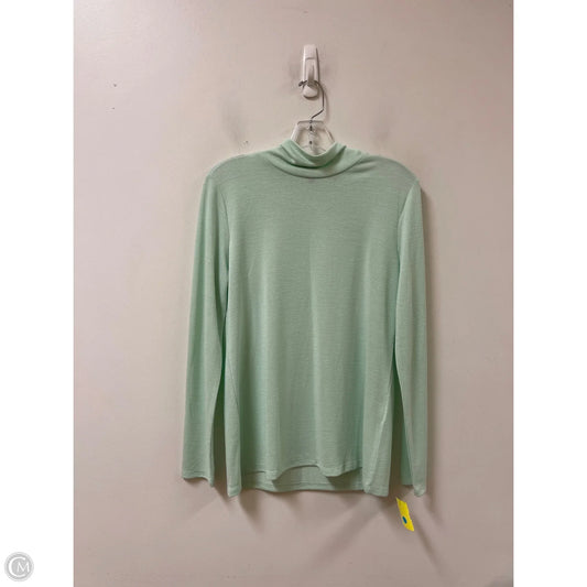 Top Long Sleeve By Banana Republic In Green, Size: M