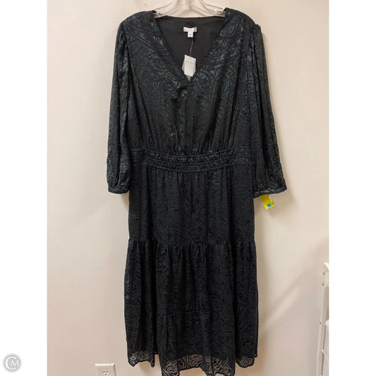 Dress Casual Maxi By J. Jill In Green, Size: Xl