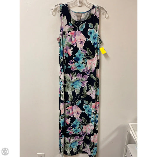 Dress Casual Maxi By Chicos In Floral Print, Size: M