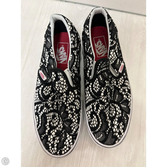 Shoes Flats By Vans In Black, Size: 8.5