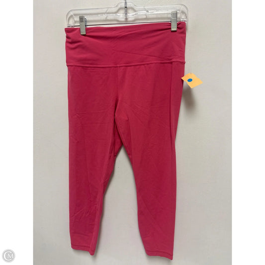 Athletic Leggings By Athleta In Pink, Size: M
