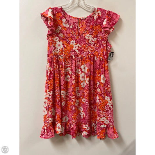 Dress Casual Short By Jodifl In Floral Print, Size: S