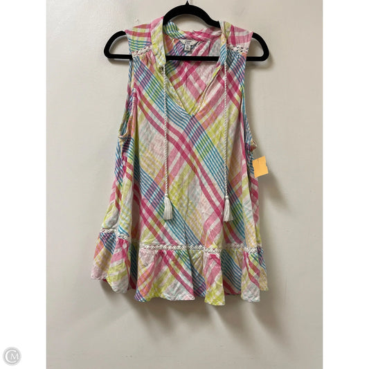 Top Sleeveless By Crown And Ivy In Multi-colored, Size: Xl