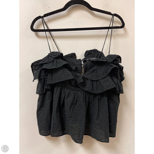 Top Sleeveless By Zara In Black, Size: L