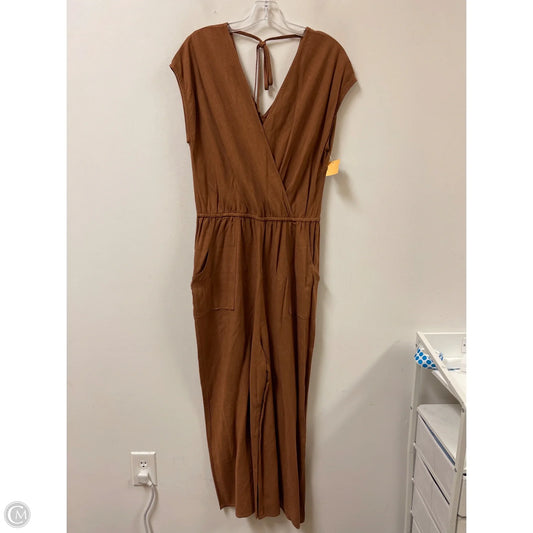Jumpsuit By Universal Thread In Brown, Size: L