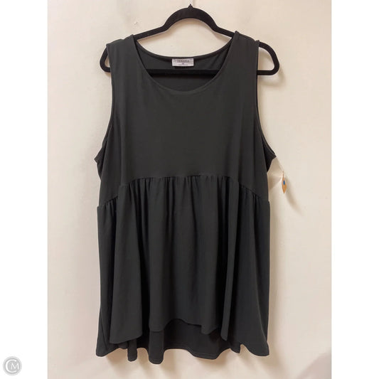 Top Sleeveless By Zenana In Black, Size: 3x