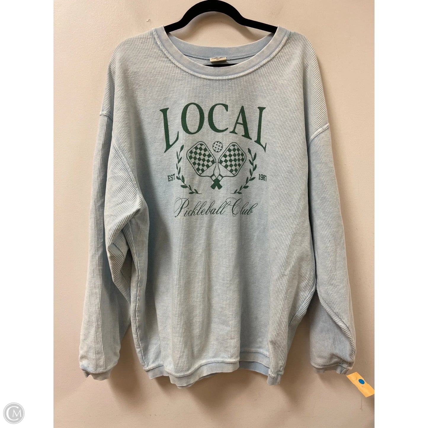 Sweater By Oat In Blue, Size: Xl