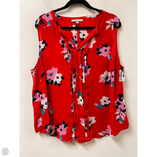 Top Sleeveless By 41 Hawthorn In Red, Size: 2x
