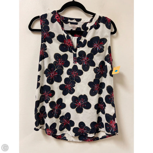 Top Sleeveless By Roz And Ali In Floral Print, Size: S