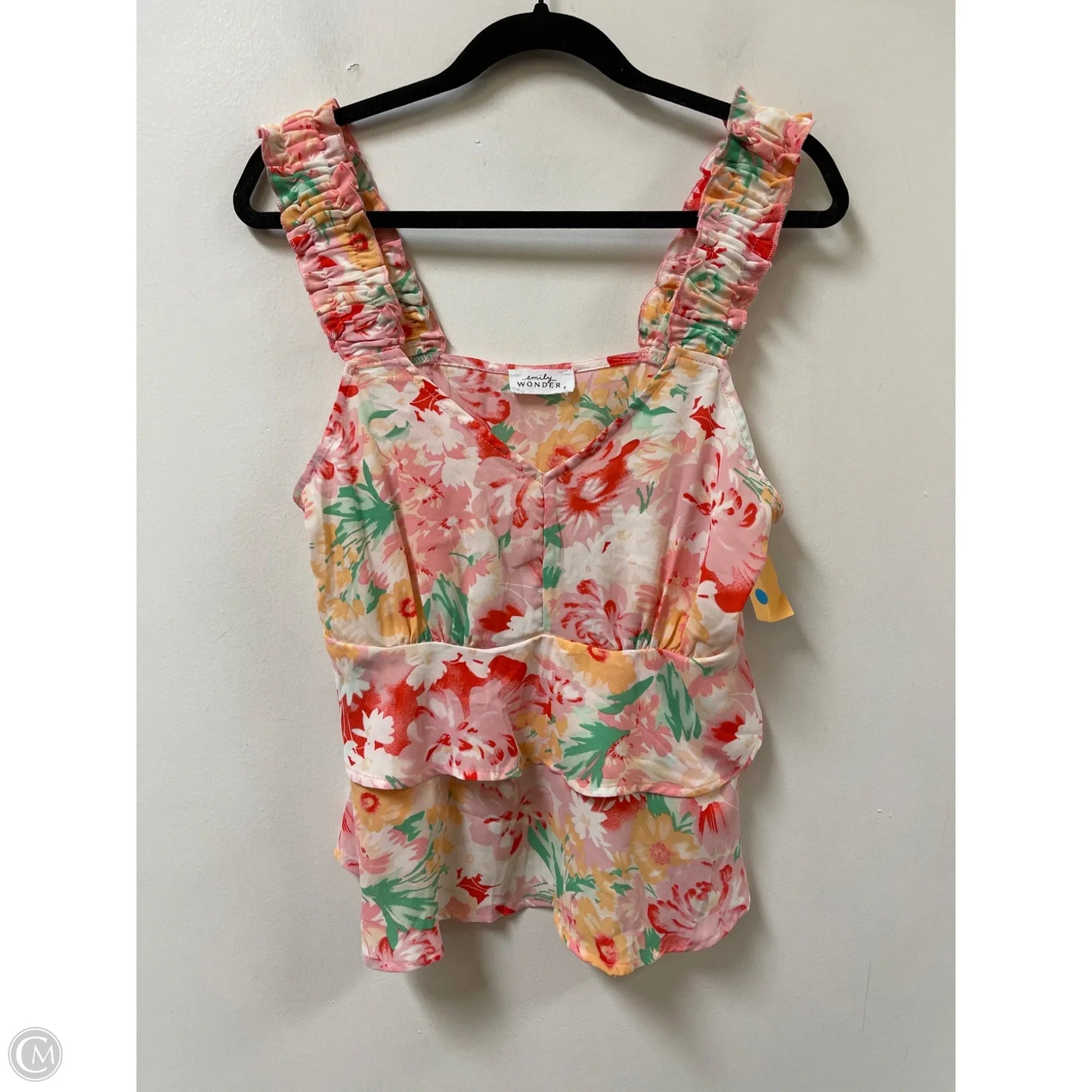 Top Sleeveless By Emily Wonder In Floral Print, Size: S