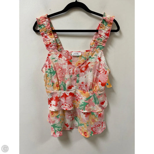 Top Sleeveless By Emily Wonder In Floral Print, Size: S
