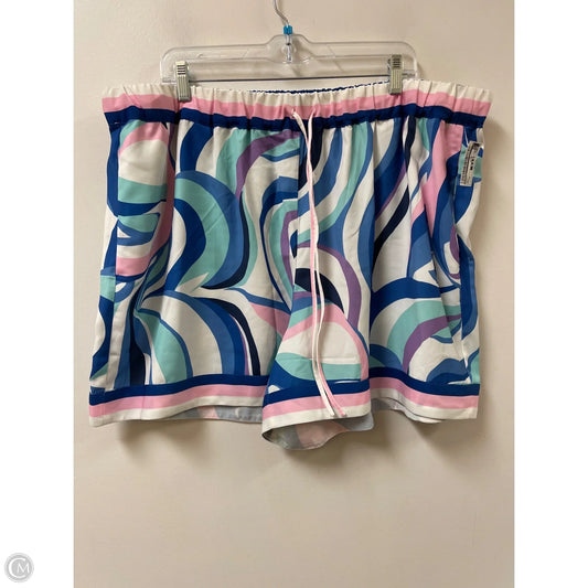 Shorts By Eloquii In Multi-colored, Size: 20