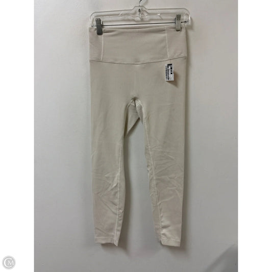 Athletic Leggings By Clothes Mentor In Cream, Size: L
