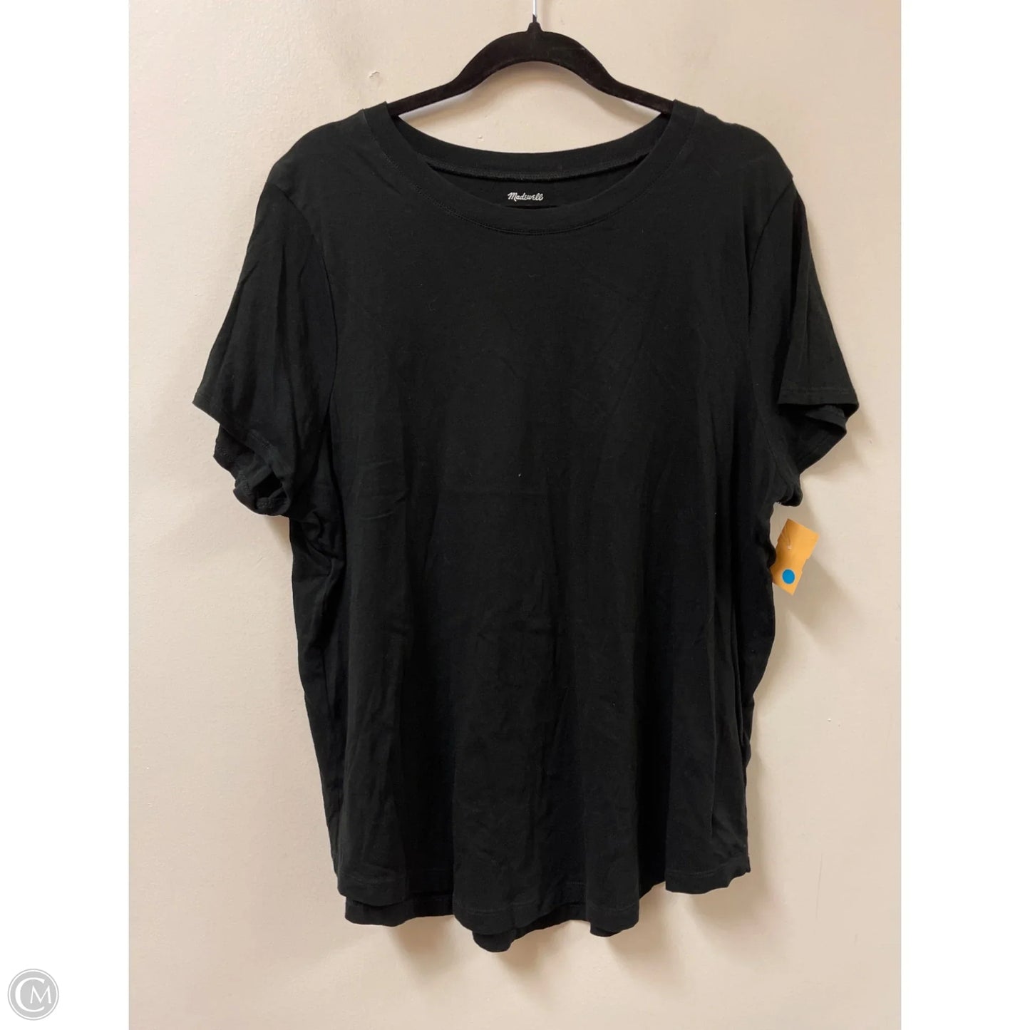 Top Short Sleeve By Madewell In Black, Size: 1x