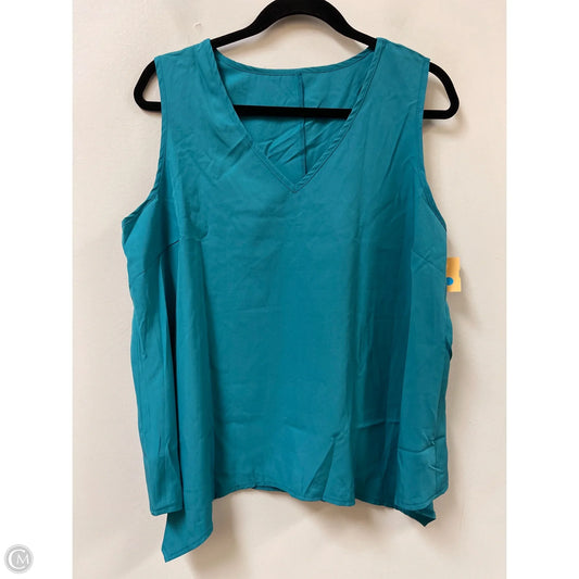 Top Sleeveless By Shein In Blue, Size: Xl