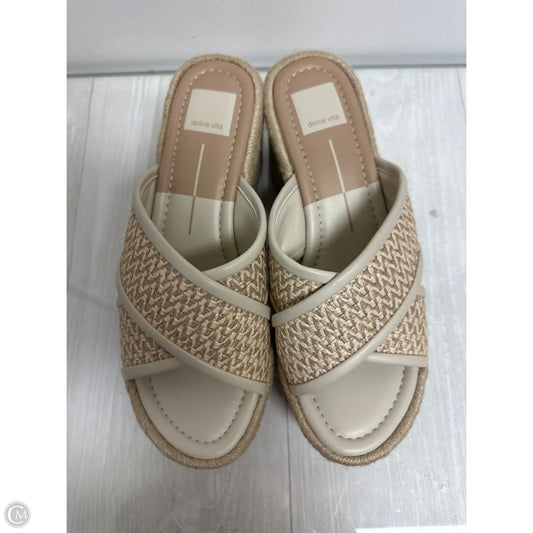 Sandals Heels Block By Dolce Vita In Cream, Size: 9