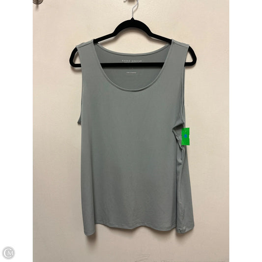 Top Sleeveless By Susan Graver In Grey, Size: Xl