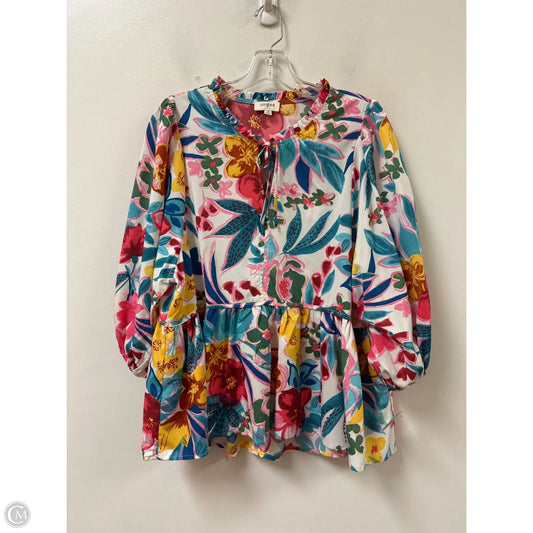 Top Long Sleeve By Umgee In Multi-colored, Size: M