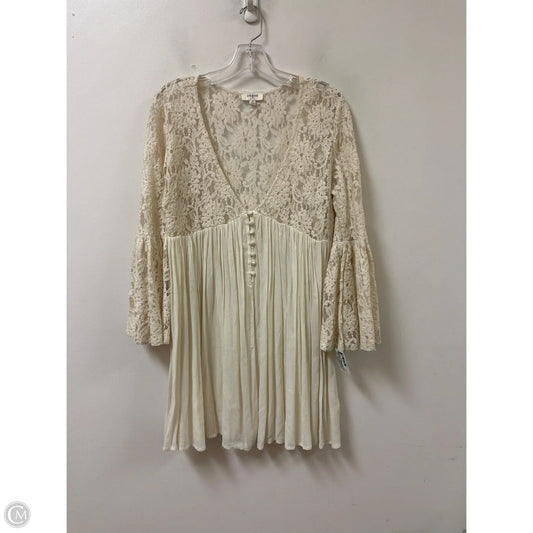 Tunic Long Sleeve By Umgee In Cream, Size: M
