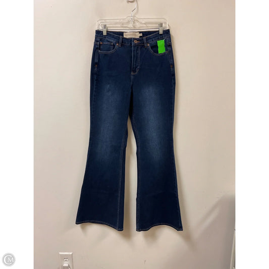 Jeans Flared By Soft Surroundings In Blue Denim, Size: 8