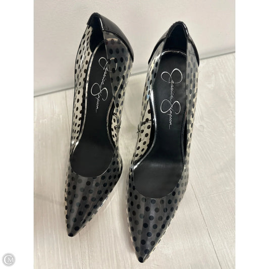 Shoes Heels Stiletto By Jessica Simpson In Polkadot Pattern, Size: 10