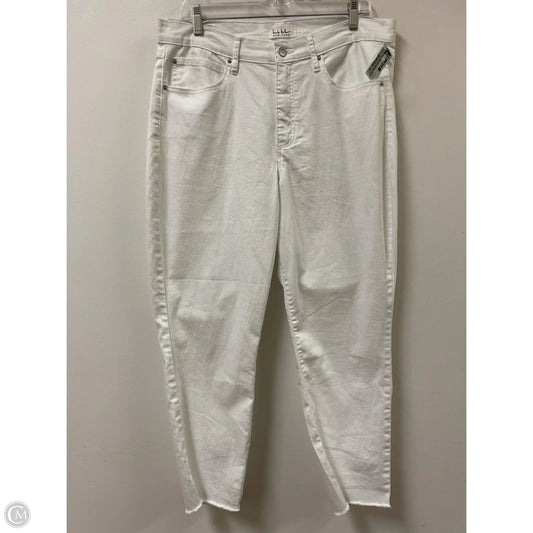 Jeans Straight By Nicole By Nicole Miller In White, Size: 14