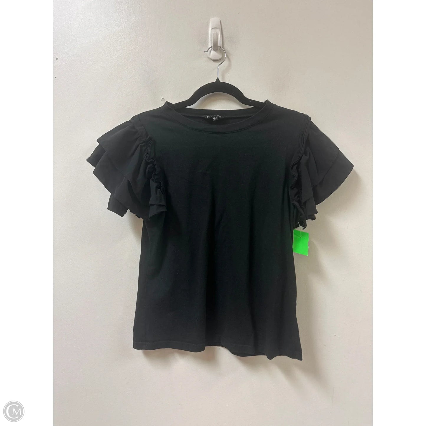 Top Short Sleeve By Strut & Bolt In Black, Size: L