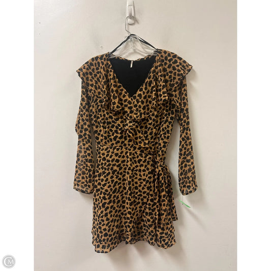 Dress Casual Midi By Free People In Animal Print, Size: S